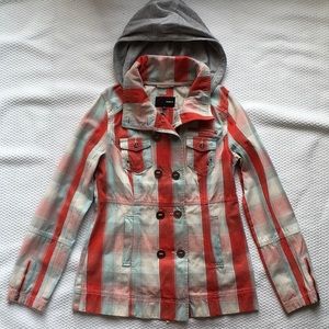 Hurley plaid utility jacket. Womens small.